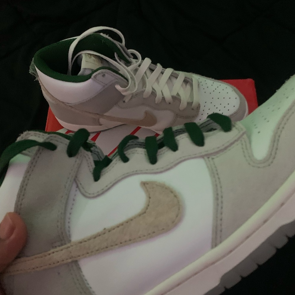 Women’s Nike Dunk High White & Green